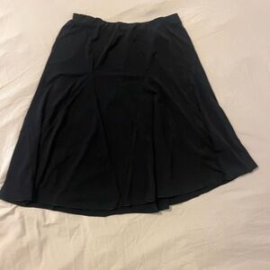 Black midi skirt